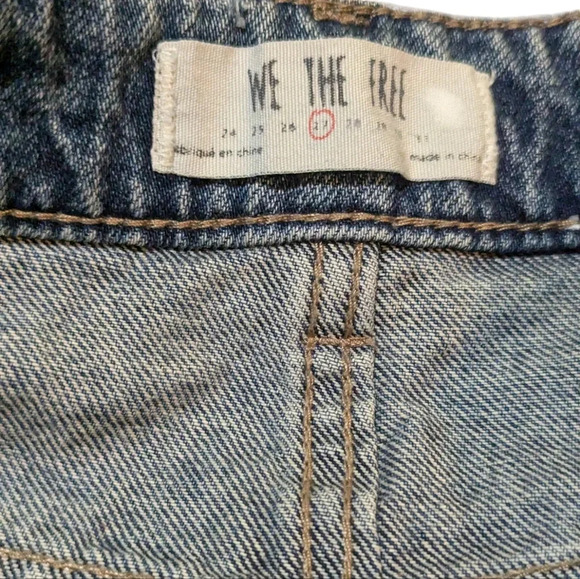 WE THE FREE Free People Zip up Jean Skirt Size 27 - Picture 5 of 9